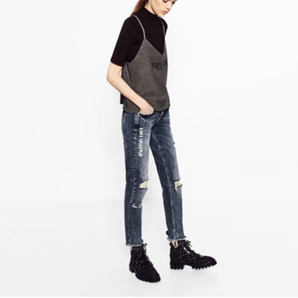 SALE Zara knit 2 layers shirt